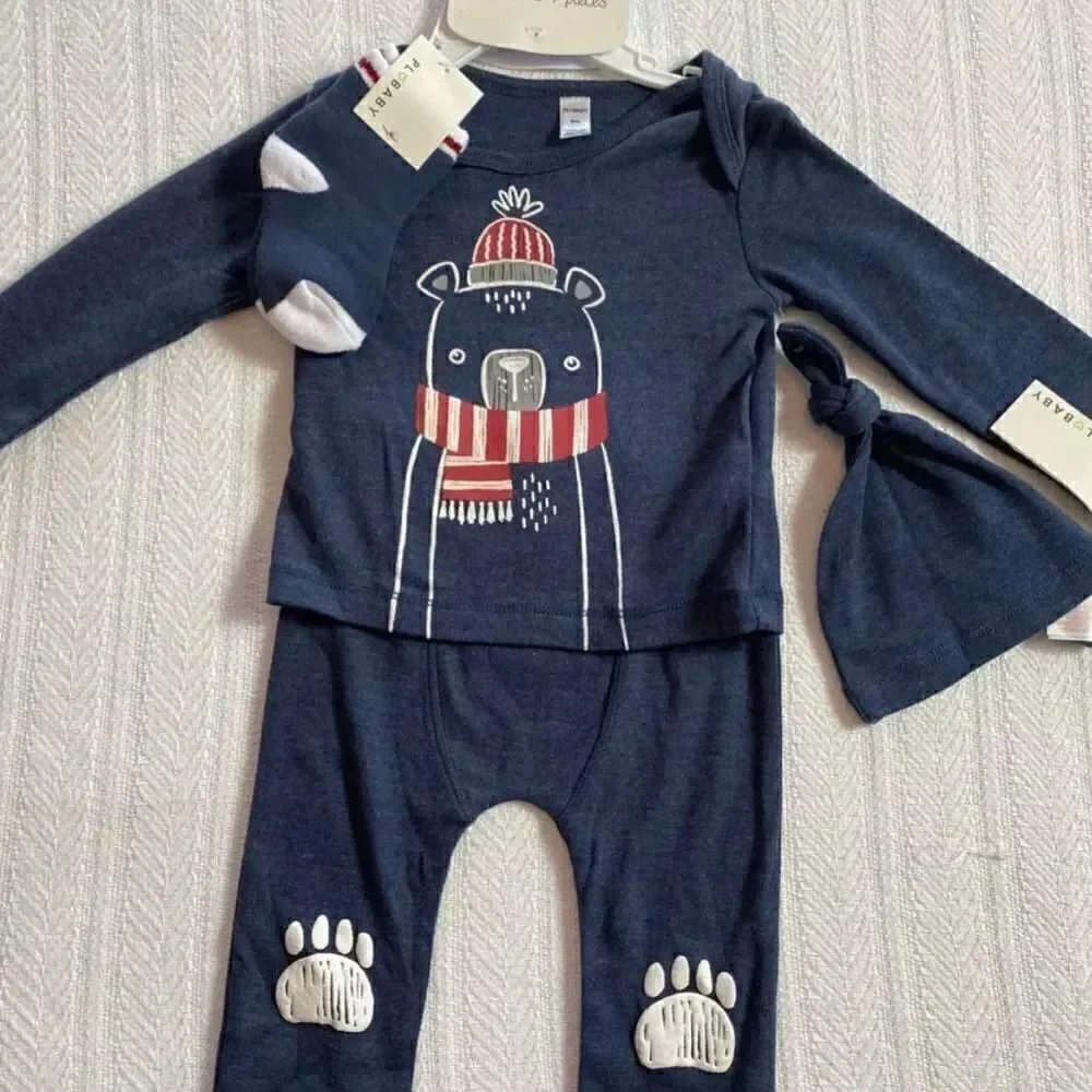 PL BABY BOY 9 Months 4 Piece Matching Outfit. New with Tags!